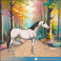 Horse Color:Platinum Amber Champagne 