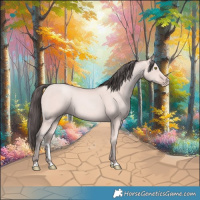 Horse Color:Platinum Amber Champagne 