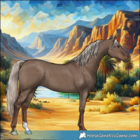 Horse Color:Liver Red Dun Mushroom 