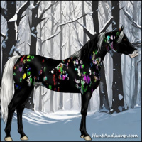 Horse Color:Watercolor White Spotted Silver Brown Ice Splash Appaloosa 
