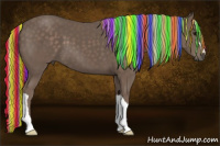 Horse Color:Painted Silver Black 