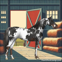 Horse Color:White Spotted Liver Chestnut 