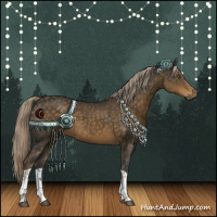 Horse Color:Chocolate Palomino Tobiano Rabicano 