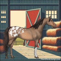 Horse Color:Brown Dun Appaloosa 