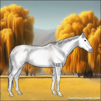 Horse Color:Gray Bay Roan Dun Splash Rabicano 