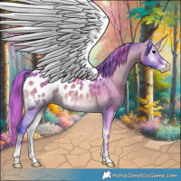 Horse Color:Watercolor Bay Onyx Sabino Appaloosa Brindle