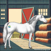 Horse Color:Gray Red Roan Pearl Tobiano 