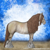 Horse Color:Liver Red Dun Sabino Rabicano Brindle 