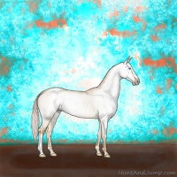 Horse Color:Gray Cremello Dun Varnish Brindle 