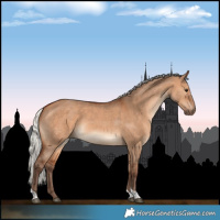 Horse Color:Silver Bay Dun Tobiano 