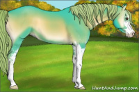 Horse Color:Watercolor Liver Red Onyx Sabino 