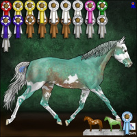 Horse Color:Watercolor Silver Brown Splash