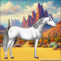 Horse Color:Brown Tobiano Snowflake Varnish