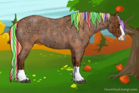 Horse Color:Painted Silver Bay Ice Roan Sabino Splash 