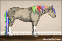 Horse Color:Painted Silver Amber Cream Champagne Ice Dun Rabicano 