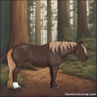 Horse Color:Liver Chestnut Tobiano Rabicano 