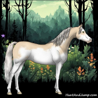 Horse Color:Silver Classic Champagne Dun Splash Frame 