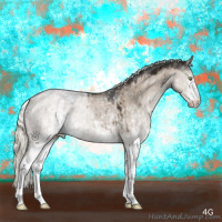 Horse Color:White Spotted Liver Red Dun Mushroom Sabino Brindle 