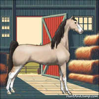 Horse Color:Bay Dun Sabino 