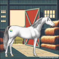 Horse Color:Amber Champagne Dun Sabino Rabicano 