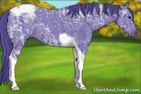 Horse Color:Watercolor Black Ice Tobiano 