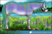 Horse Color:Watercolor Plaid Liver Red Onyx Sabino Brindle