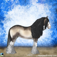 Horse Color:Brown Onyx Mushroom Splash Rabicano 