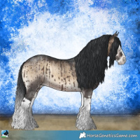 Horse Color:Brown Onyx Splash Rabicano Brindle 