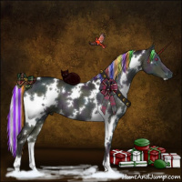 Horse Color:Painted White Spotted Midnight Chocolate Silver Grullo Chinchilla Ice Onyx Brindle