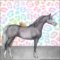 Horse Color:Silver Brown Chinchilla Ice Dun Sabino Brindle 