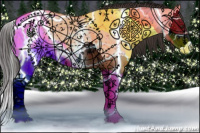 Horse Color:Brown Ice Dun Splash