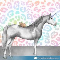 Horse Color:Silver Smoky Blue Onyx Chinchilla Ice Sabino Tobiano 