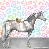 Horse Color:White Spotted Silver Blue Onyx Chinchilla Ice Rabicano 