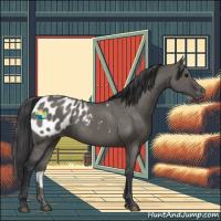 Horse Color:Grullo Sabino Appaloosa Rabicano 