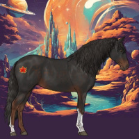 Horse Color:Liver Chestnut Tobiano 