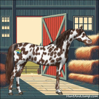Horse Color:Liver Chestnut Appaloosa 