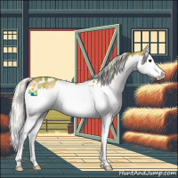 Horse Color:Plaid  White Spotted Silver Smoky Grullo Splash 
