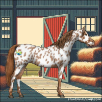 Horse Color:Red Roan Appaloosa 