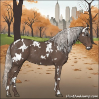 Horse Color:White Spotted Silver Black 