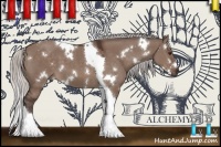 Horse Color:White Spotted Silver Brown Dun Mushroom Tobiano 