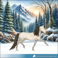 Horse Color:Sable Cream Champagne Ice Roan Dun