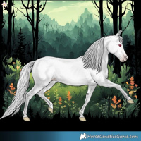Horse Color:Silver Amber Champagne Chinchilla 