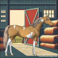 Horse Color:Palomino Tobiano 