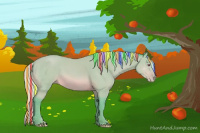 Horse Color:Painted Watercolor Silver Sable Champagne Chinchilla Sabino 