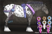 Horse Color:Blue Roan Near Leopard 