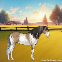 Horse Color:White Spotted Buckskin Dun Splash 