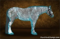 Horse Color:Thunderstruck Blue Roan Splash Tobiano Rabicano and Blue Ice Roan