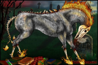 Horse Color:Blue Ice Roan and Black Ice