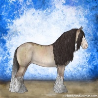 Horse Color:Sable Champagne Dun Sabino Splash Rabicano Brindle 