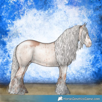 Horse Color:Gold Champagne Dun Mushroom Sabino Rabicano Brindle 